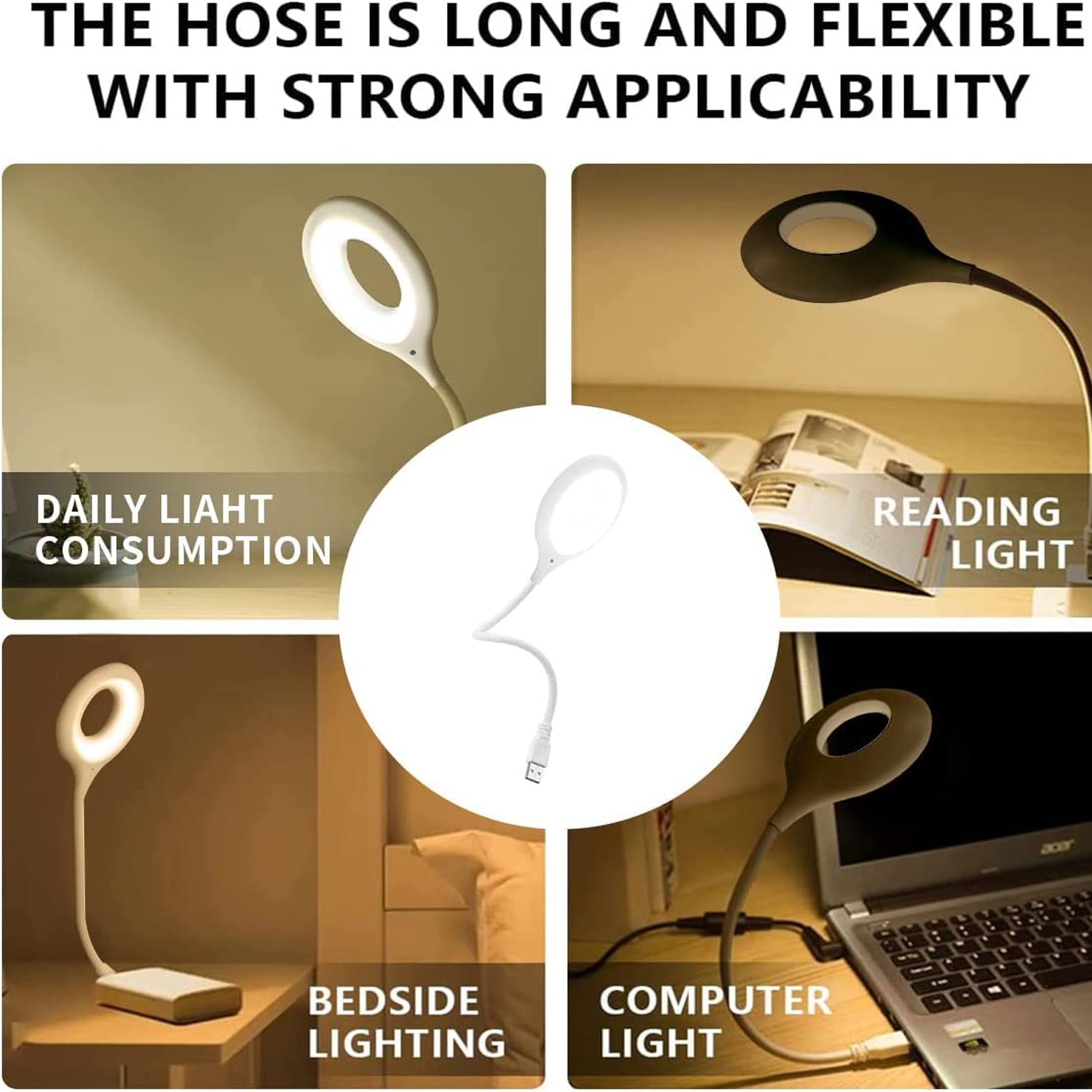 12608 LED USB Light for Laptop, 16 LED Night Lights for Bedroom, Lightweight Small LED Reading Light Lamp with Flexible Neck, Desk Light for Home, Travel, Study, Office (1 Pc) 12608 LED USB Light for Laptop, 16 LED Night Lights for Bedroom, Lightweight Small LED Reading Light Lamp with Flexible Neck, Desk Light for Home, Travel, Study, Office (1 Pc)